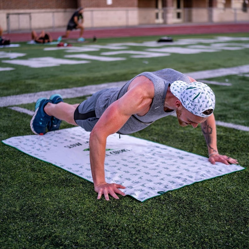 Sprints Athletic Running Towel, Full-Sized, Car Seat Cover - Moisture Wicking (Slow Days Still Count) - Image 4